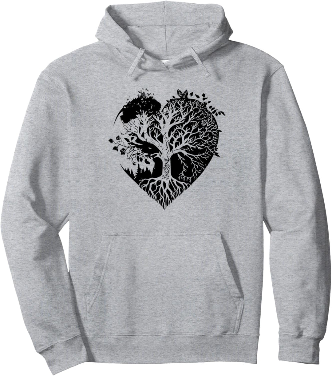 Lebensbaum, Herz, Waldretten, Pflanzen, Natur, Liebe, Pullover Hoodie