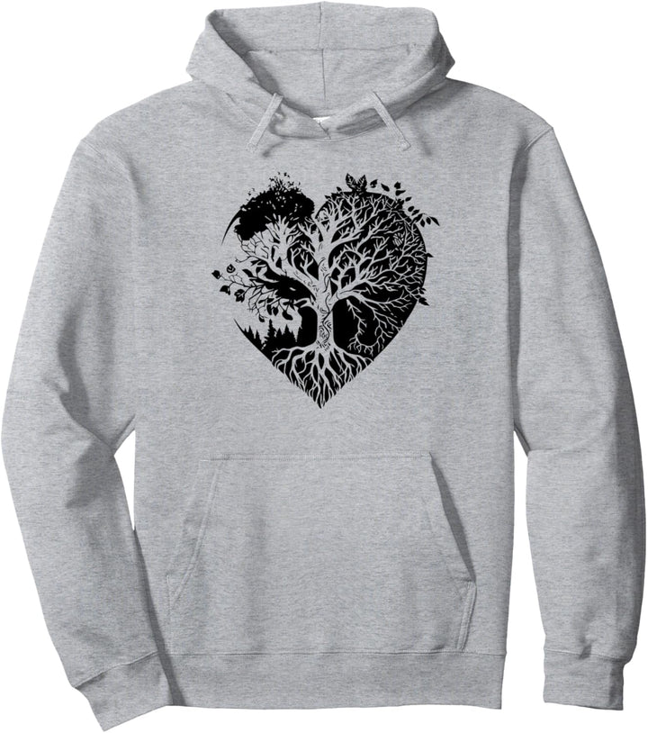 Lebensbaum, Herz, Waldretten, Pflanzen, Natur, Liebe, Pullover Hoodie
