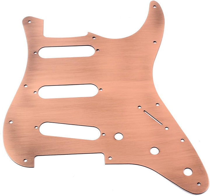 Alnicov SSS 11 Loch Strat Metall Gitarre Pickguard Aluminium Scrach Plate für USA/Mexican Standard S