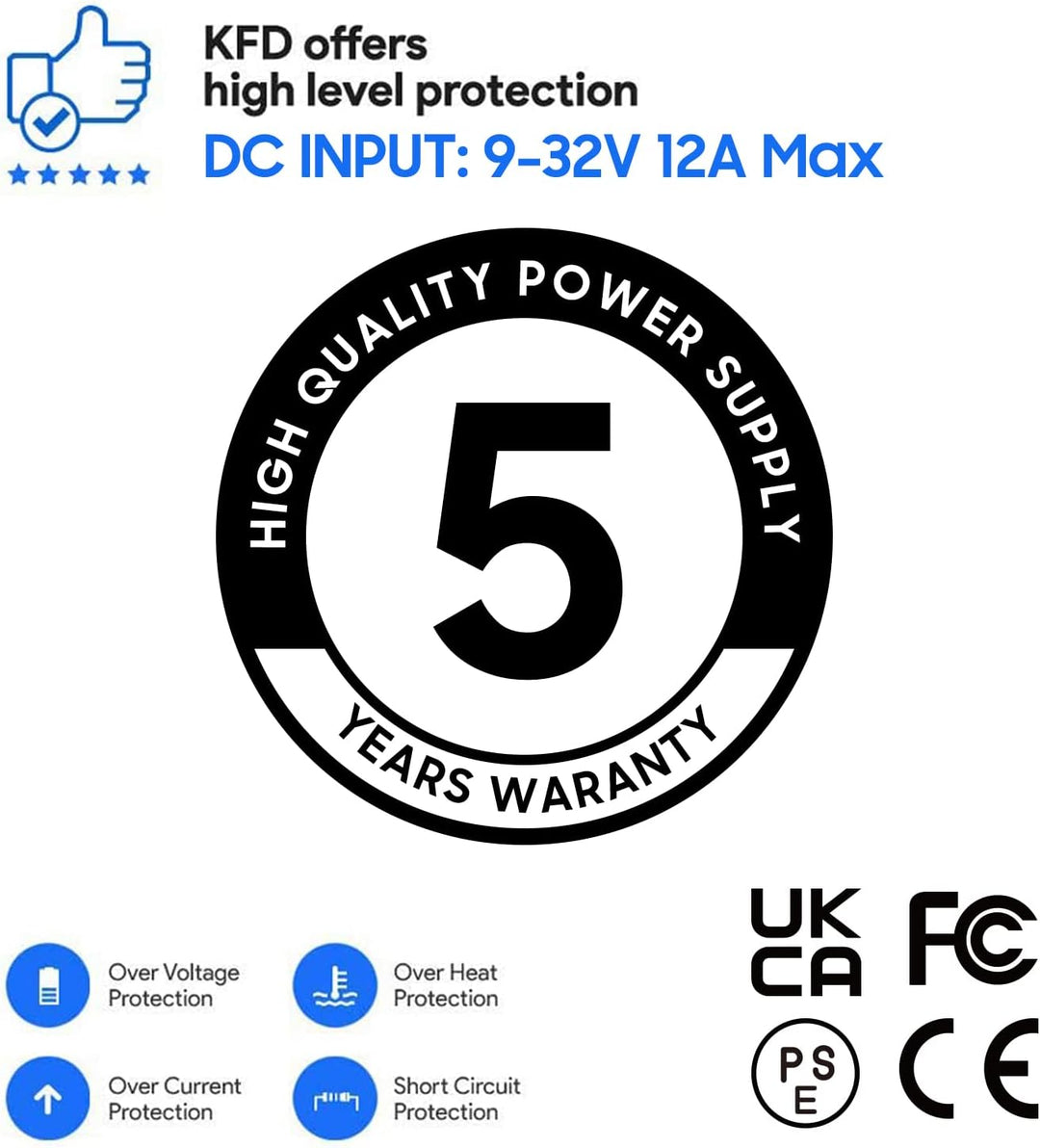 KFD 118W USB-C KFZ Ladegerät Auto Ladekabel DC 12V-24V Netzteil für MacBook Air Pro, Dell XPS, HP Sp