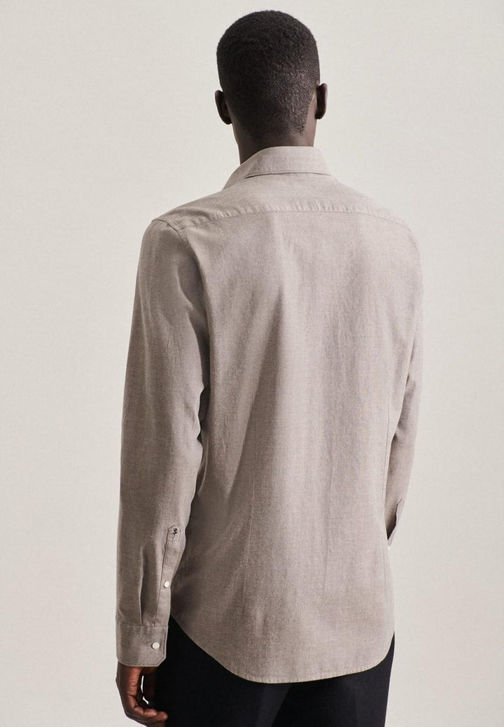 Seidensticker Herren Business Hemd - Shaped Fit - Bügelfrei - Kent-Kragen - Langarm - 100% Baumwolle