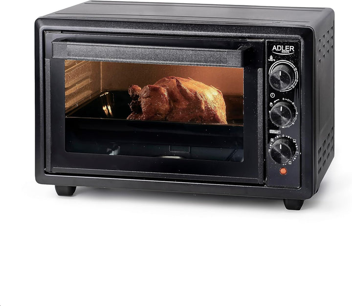 Adler Europe AD 6023 Minibackofen Elektrischer Ofen mit einem Fassungsvermögen von 26 L und Konvekti