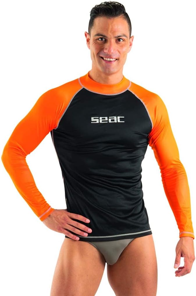 SEAC Damen T-Sun Short Man Rash-Guard-Shirt, XS