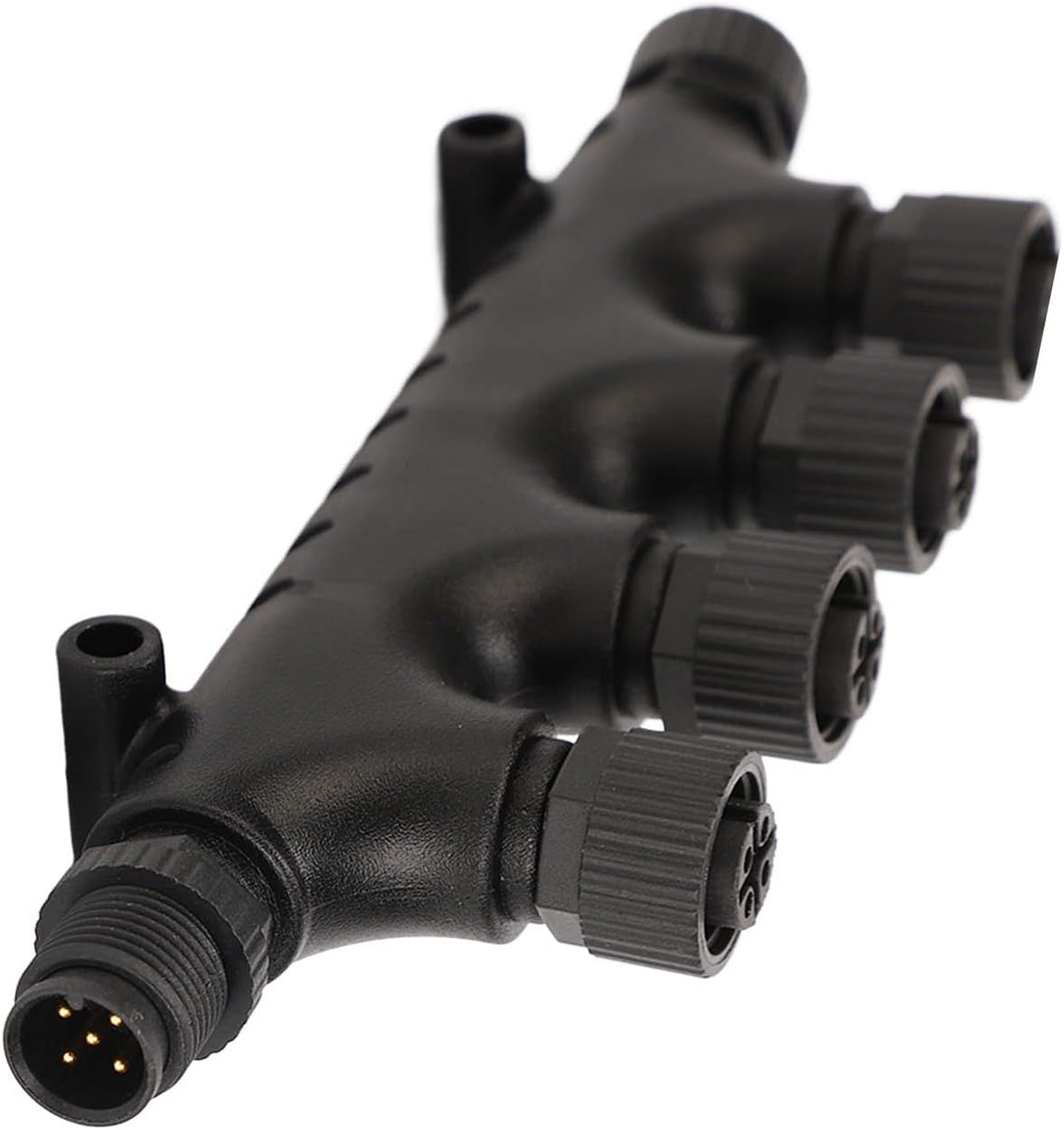 NMEA 2000 T-Anschluss, Für NMEA 2000 N2K 4 Ports T-Stecker M12 5-polig IP67 Wasserdicht für Lowrance