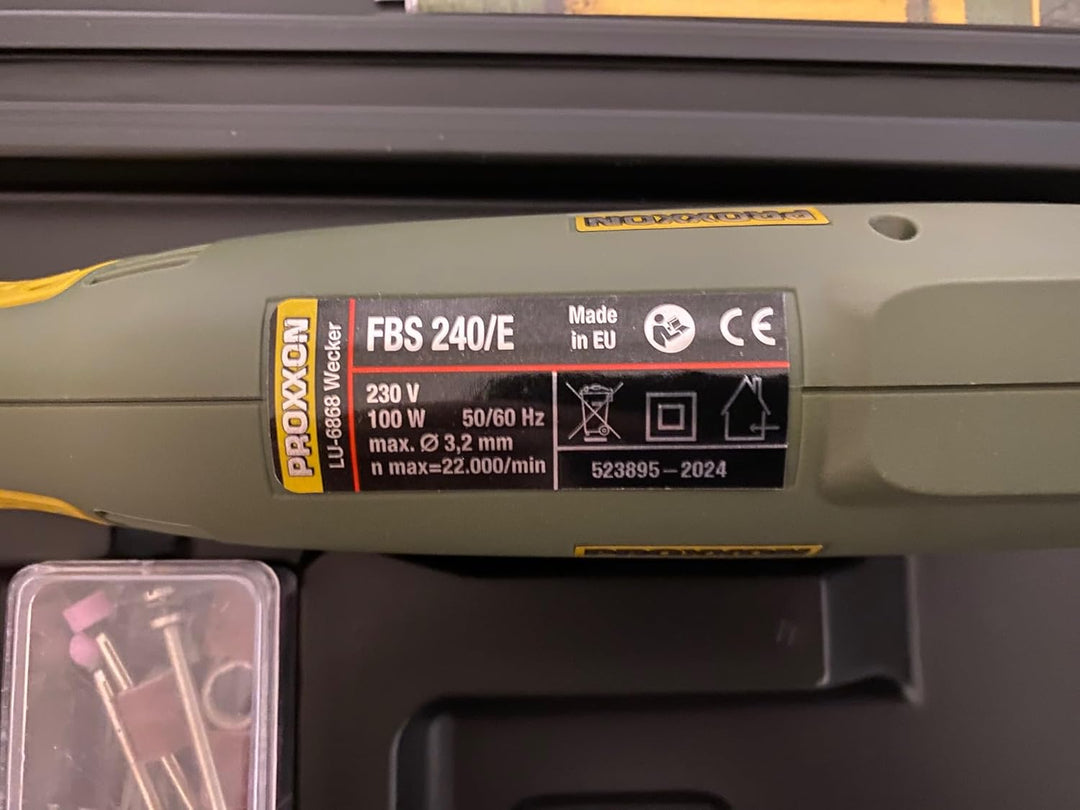 PROXXON MICROMOT Multitool/Feinbohrschleifer FBS 240/E Set mit Schnellspannbohrfutter - inklusive 43