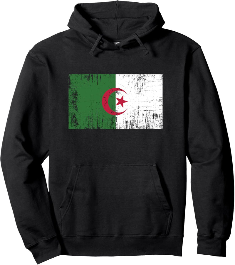 Algerien Fahne Algerische Flagge Geschenk Fussball-Fan Sport Pullover Hoodie