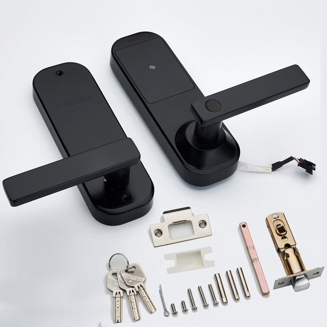 Haifuan Touchscreen-Digitalschlösser, Bluetooth, mit App, Code, Karte und Schlüssel HFAM10B-ORB-R, H