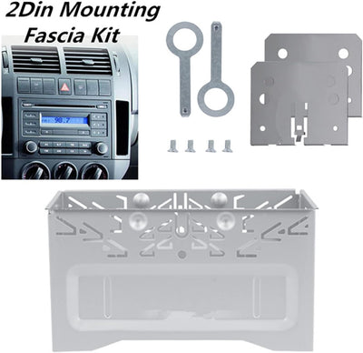 Auto Radio Montage Rahmen 2DIN Doppel Metallrahmen Halterung Faszienmontageset für Doppel DIN Auto R