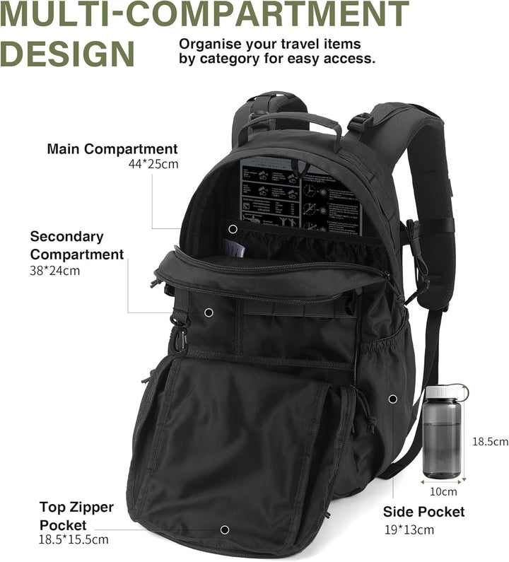 Mardingtop 20L Militär Rucksack Herren Wanderrucksack Trekkingrucksack Tactical Backpack mit MOLLE-S