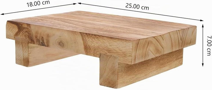 Tritthocker aus Holz, kleiner Nachttisch, Holzhocker, Pflanzenständer, Basis für die Dekoration zu H