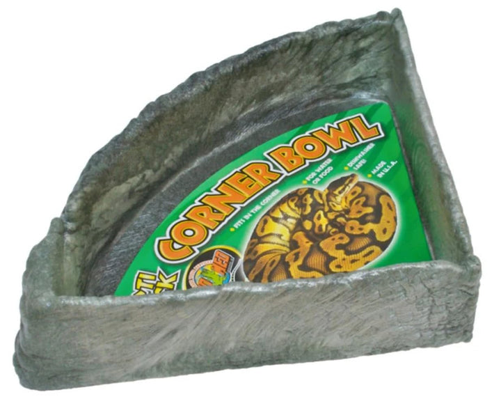 Zoo Med KB-50E Repti Rock Corner Bowl, XLG Eck-Wassernapf für Reptilien Multicolor X LG, Multicolor