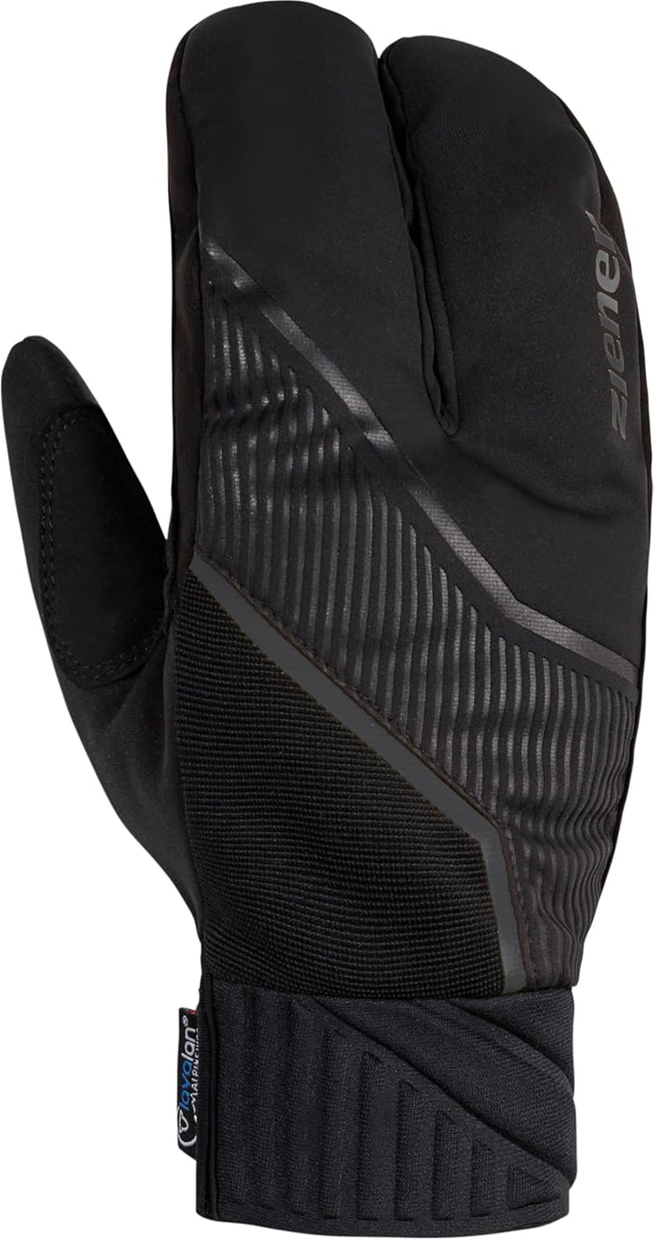 Ziener Herren Uzomios Langlauf/Nordic/Crosscountry-Handschuhe | extra warm, Wolle, Lobster 9 Schwarz