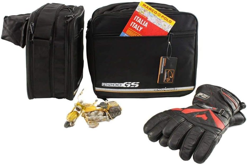 made4bikers Promotion-Bag: KomplettSet Innentaschen TopCase UND Koffer passend für BMW R1200GS-LC R1