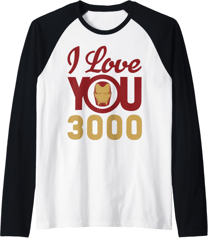 Marvel Avengers Iron Man I Love You 3000 Raglan