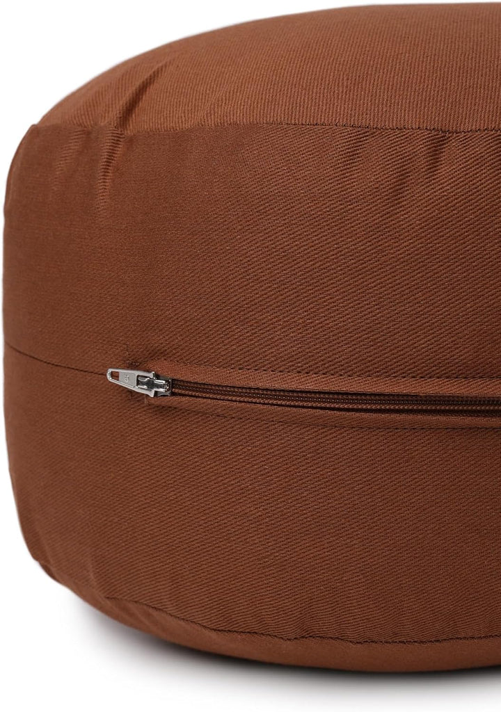 Yogabox Glückssitz® Yogakissen OVAL - regional hergestellt kastanie, kastanie