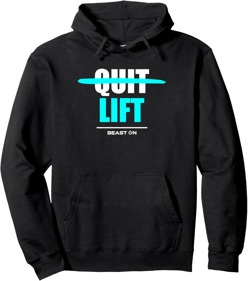 Do not Quit Lifting Lift Blue Fitness Motivation Gym Sprüche Pullover Hoodie