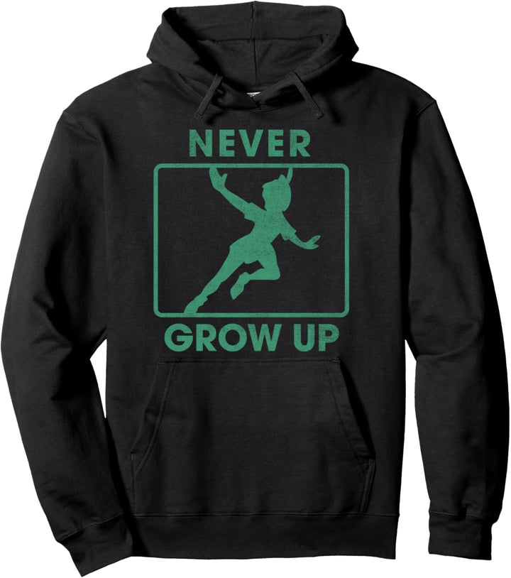Disney Peter Pan Never Grow Up Silhouette Pullover Hoodie