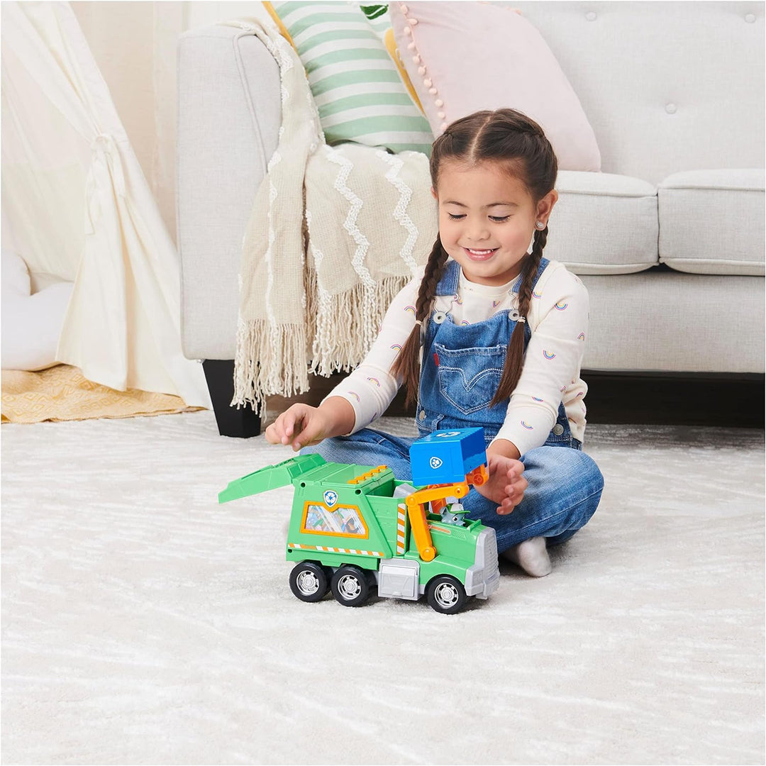 Paw Patrol Rockys Deluxe-Recycling-Truck mit Sammelfigur und 3 Werkzeugen Single, Single