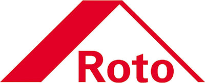 Roto Original Line Griff Patio Z mit Logo, Abschliessbar, Farbe Natursilber, Stiftlänge 35 mm 1Schlü