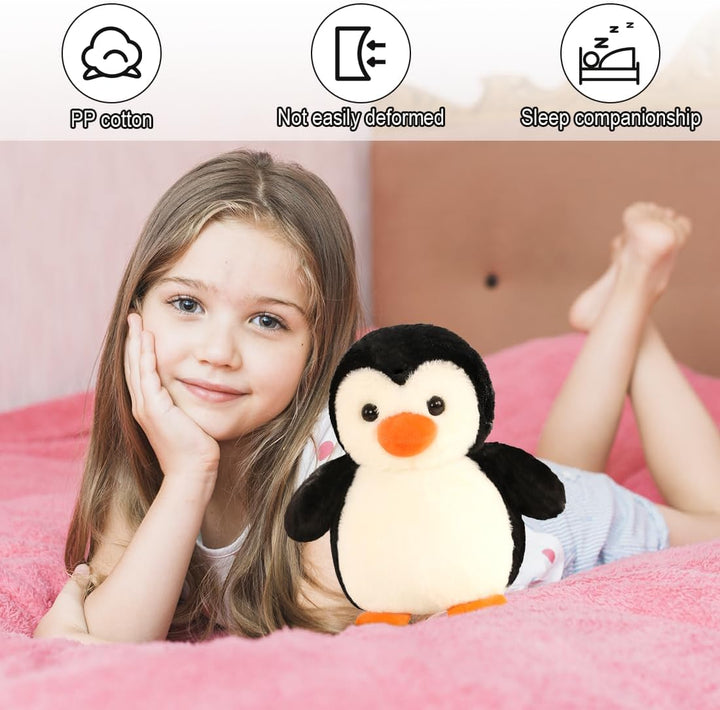 Aurasky Pinguin Kuscheltier Süss, Plüschtier Pinguin 23cm, Pinguin Stofftier zum Kuscheln & Spielen,