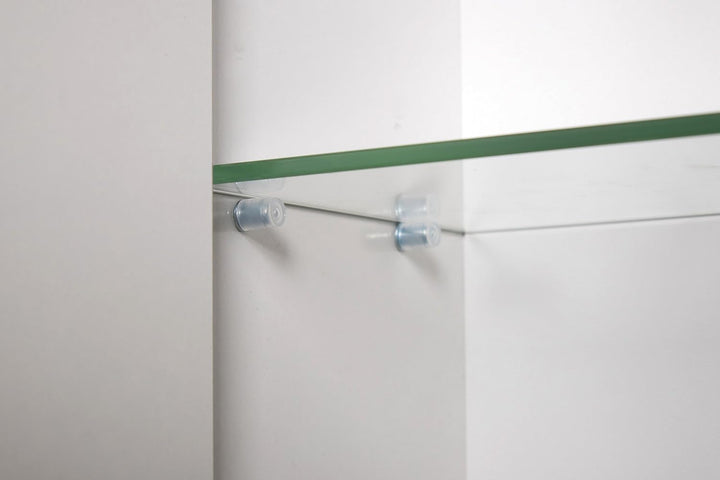 Schildmeyer Spiegelschrank 800.1 Profil Weiss Glanz, 80 x 16 x 72,3 cm, 80 x 16 x 72,3 cm