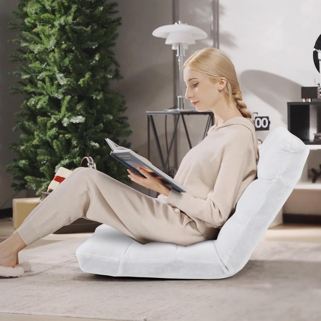 GOPLUS Bodenstuhl, Bodensofa mit Rückenlehne, Bodensessel mit Schlaffunktion, Floor Chair, Lazy Sofa