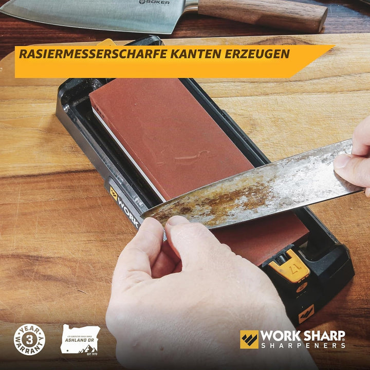 Work Sharp Schleifstein Messerschärfer, WSBCHWHT, 7.1" x 2.3" x 1.1", Schwarz