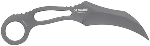 Schrade SCH111 Unisex – Erwachsene Neck Knife Taschenmesser, Silber, one Size