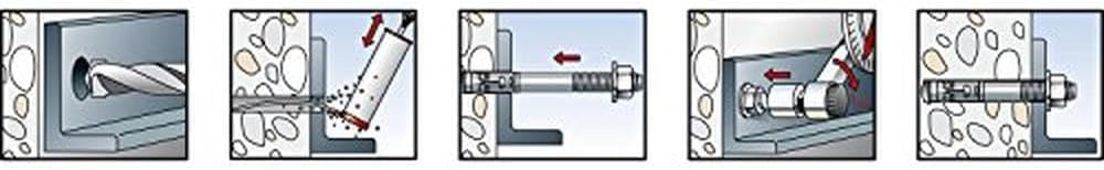 fischer 45567 Bolzen FBN II 16/100 16/100/220 mm, 16/100/220 mm