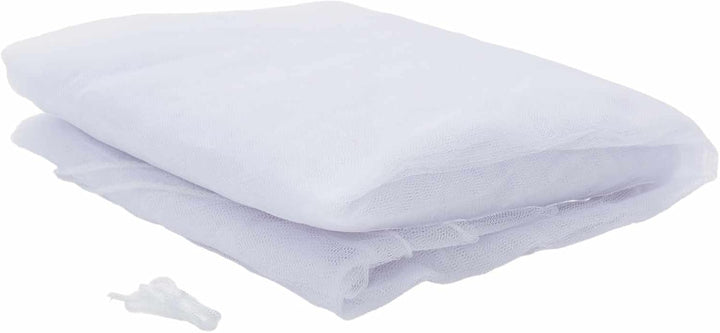 Gecheer Garten Mückennetz Weiss, 156 Mesh Polyester mit Reissverschluss und Seil, 4x4x2.5m for Terra