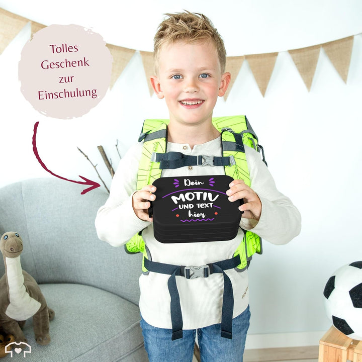 Kinder Bento Box Midi Lunchbox für Mepal Bentobox - Bild - Brotbox Dein Motiv und Text Jausenbox mit