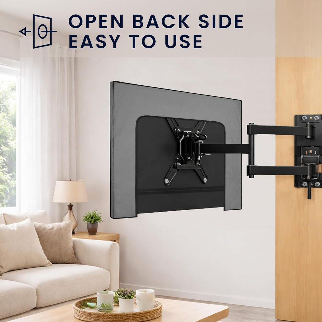 kwmobile 75" TV Abdeckung Indoor - Fernseher Hülle Bildschirmschutz Abdeckung - TV Bildschirm Staubs