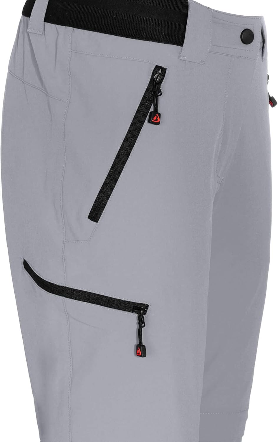 Bergson VIDAA Comfort Zipp Off (Slim) | Damen Wanderhose - schmaler Schnitt - Bermuda Zipp Off - lei