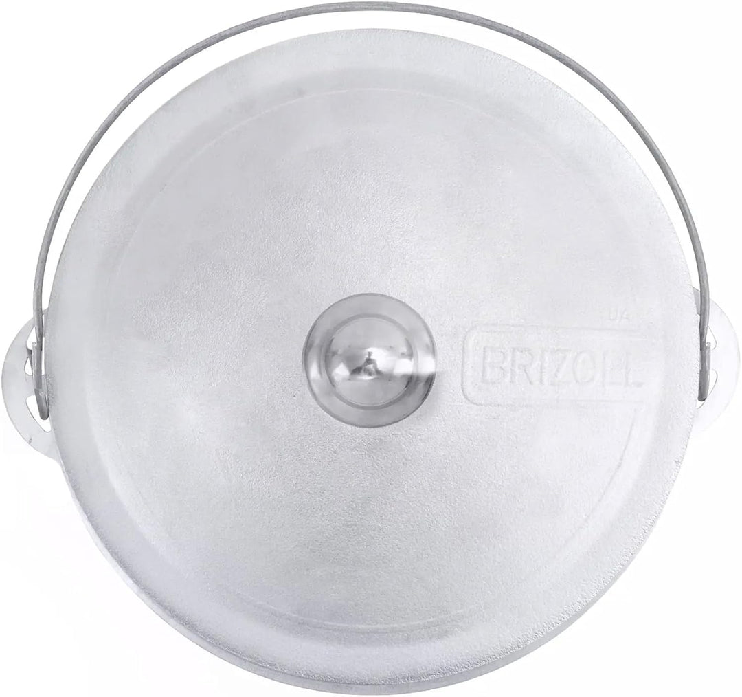 Aluminium Kasan 15 L Kazan aus Aluguss mit Bügel und Deckel Kessel Asien Topf Tatarskij Schmortopf,