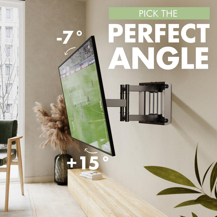 TV Wandhalterung für 32-85 Zoll Bildschirme VESA 200x100 bis 600x400mm Schwenkbare Neigbare und Ausf