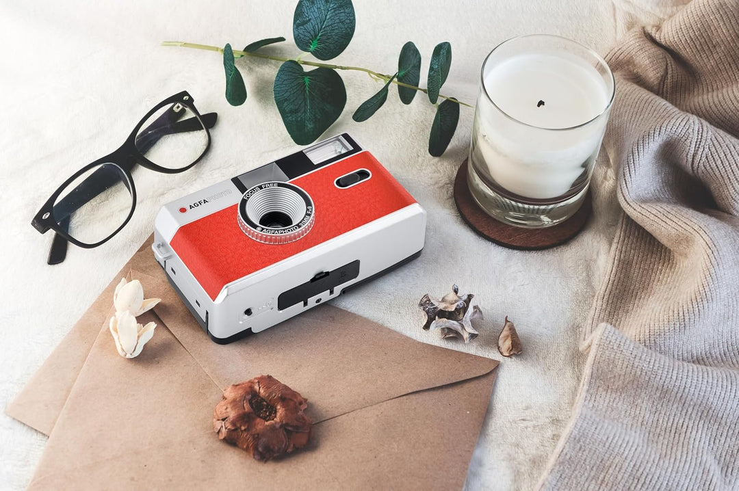 AgfaPhoto analoge 35mm Kleinbildfilm Foto Kamera rot Single rot, Single rot