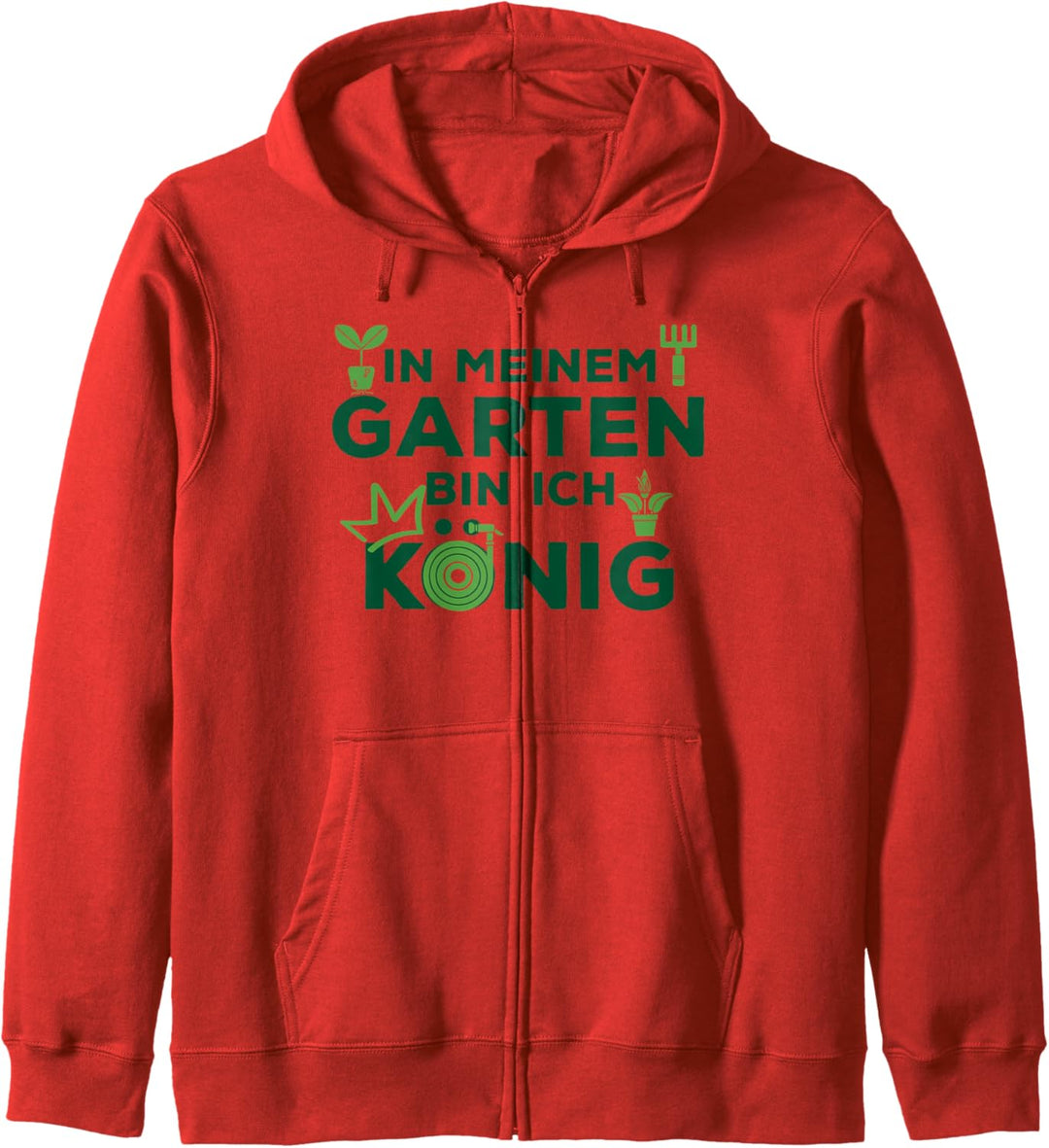 In meinem Garten bin ich König der Boss Gartenkönig Gärtner Kapuzenjacke