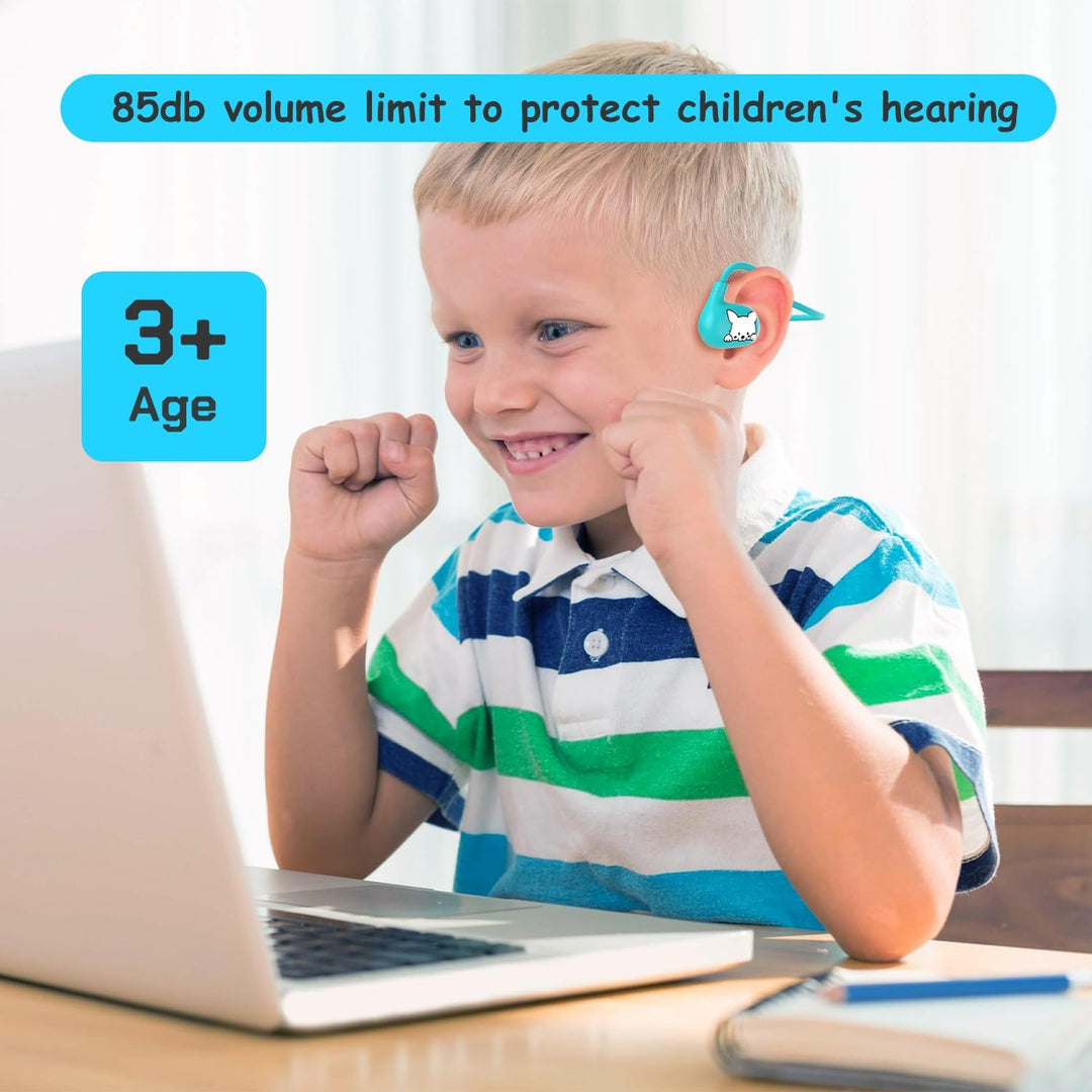 LK15 Kinder-Kopfhörer, offener Ohr-Bluetooth-Kopfhörer mit Luftleitung, ultraleicht, 85 dB Lautstärk