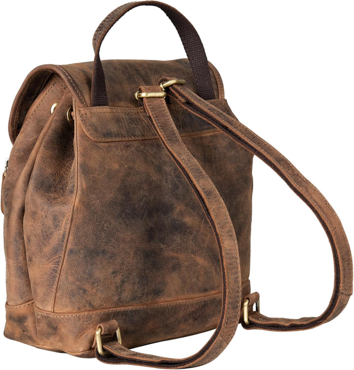 STILORD 'Allison' Rucksack Damen Modern Leder Vintage Daypack Klein Cityrucksack Rucksackhandtasche