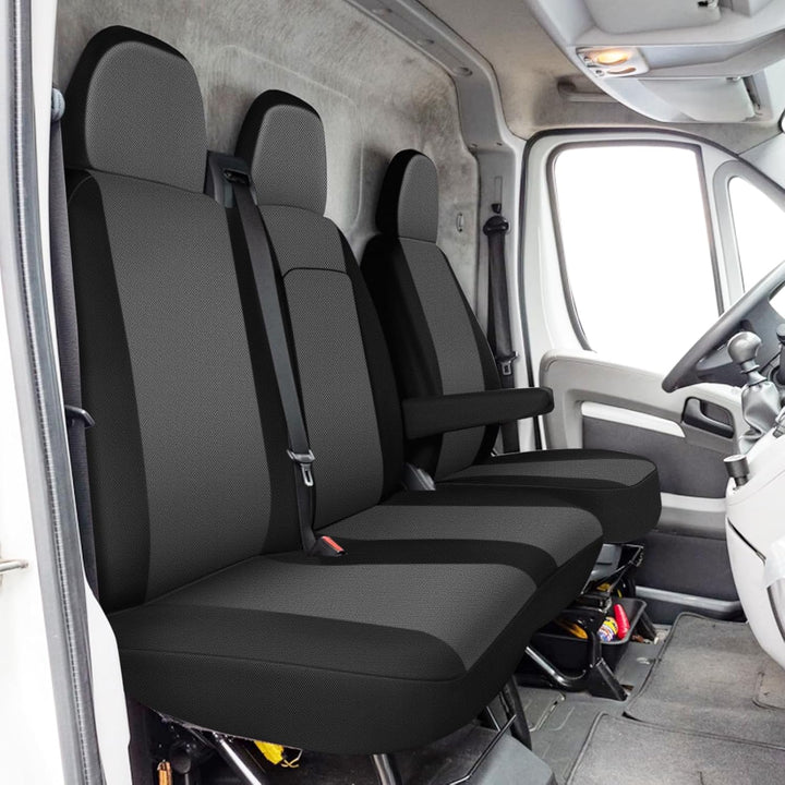 Sitzbezüge Auto für 2006-2025 FIAT Ducato Citroen Jumper- 2+1, Autositzbezüge Auto-Sitzschoner Schon