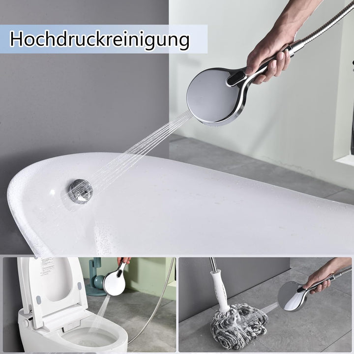 Hochdruck Duschkopf - Duschkopf Gross mit starkem Durchfluss Intensiver Sprühstrahl für die effizien