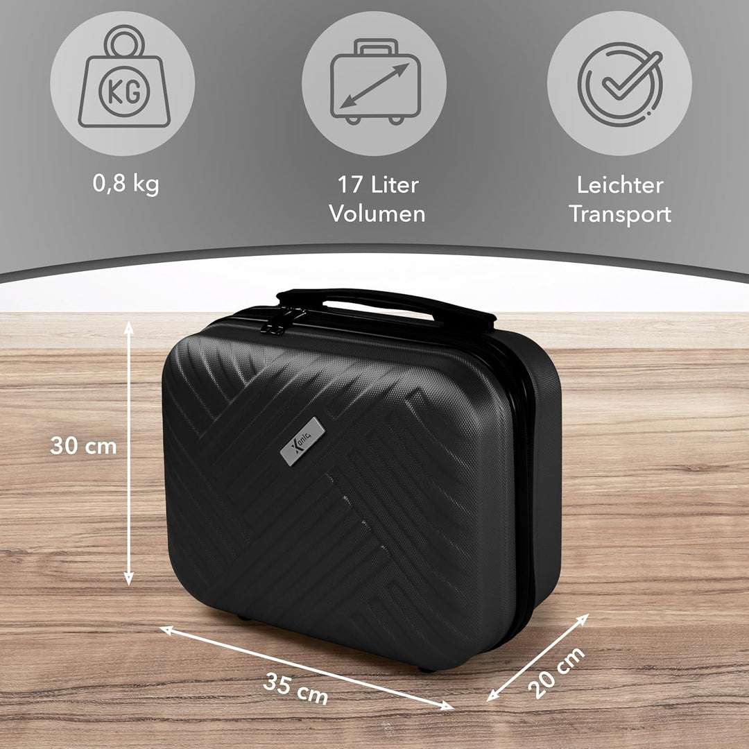 Xonic® Design Kosmetikkoffer aus ABS Hartschale – Robustes Beautycase als Handgepäck - Kosmetiktasch