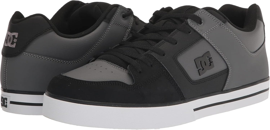 DC Shoes Herren Pure SHOE-D0300660-0WPD-black Skate-Schuh 43 EU Schwarz Grau Grau, 43 EU Schwarz Gra