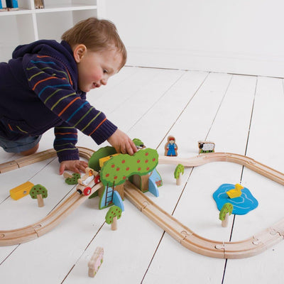 Bigjigs Rail Bauernhof-Eisenbahnset
