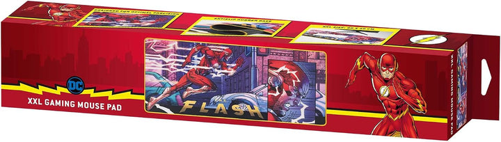 Subsonic DC Comics Flash Mauspad, rutschfest, XXL, 90 mm x 40 mm, offizielles Lizenzprodukt