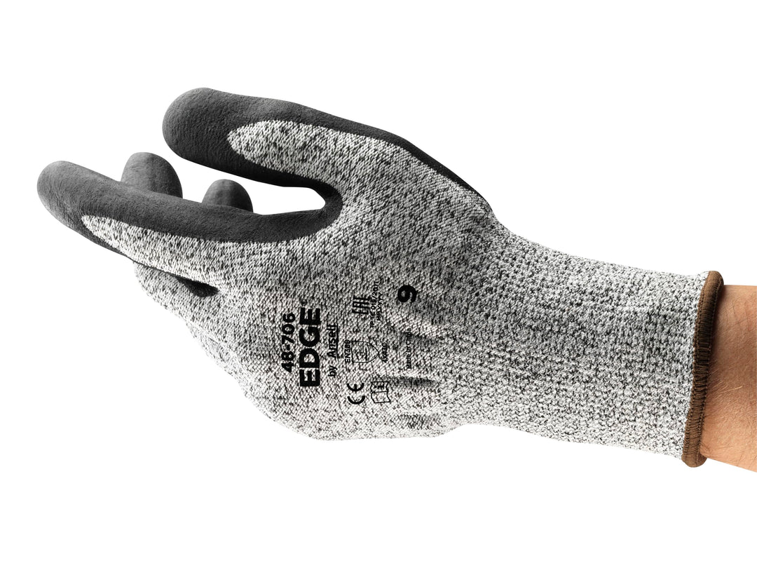 Ansell Edge 48-706 Arbeits-Handschuhe, Hoher Schnittschutz für Industrie-, Renovierungs- und Heimwer
