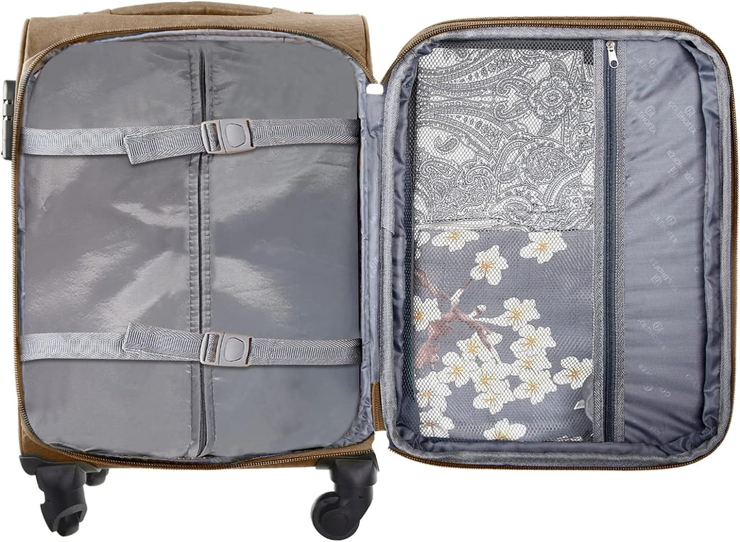 Goldhofer® Reisekoffer Set in 4 Grössen und 4 Farben (Beige)
