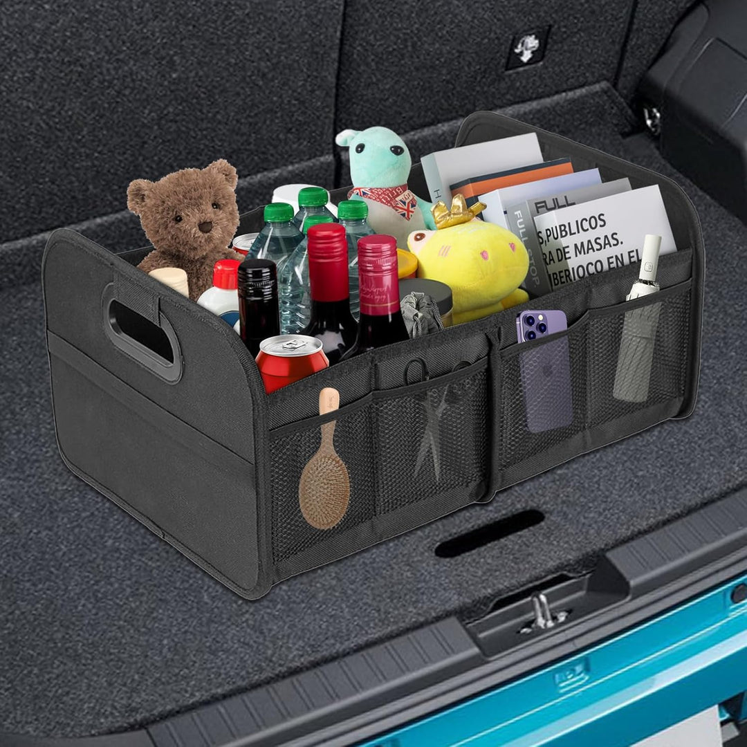Auto Kofferraum Organizer, Kofferraumtasche, Zusammenklappbarer Auto Organizer Kofferraum mit Fächer