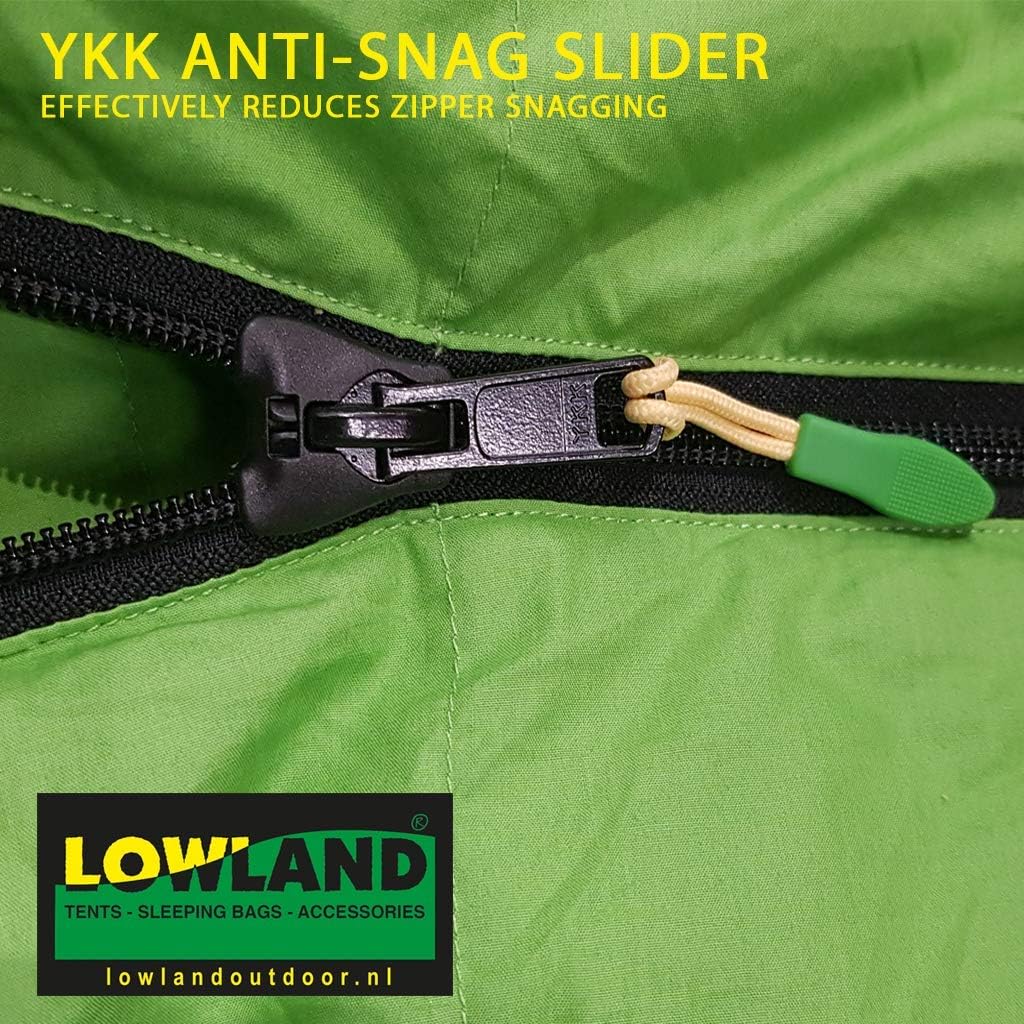 Lowland Outdoor Companion Summer Daunen Deckenschlafsack, Grün, 210x80 cm Single, Single
