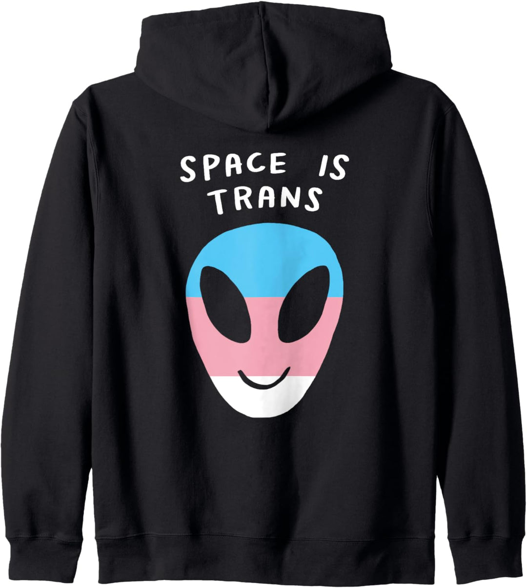 Space Is Trans Alien LGBTQ Aesthetic Transgender Pride Flag Kapuzenjacke